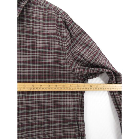 John Varvatos Shirt XL Button Down Plaid Classic Preppy Casual Cotton - Picture 5 of 11